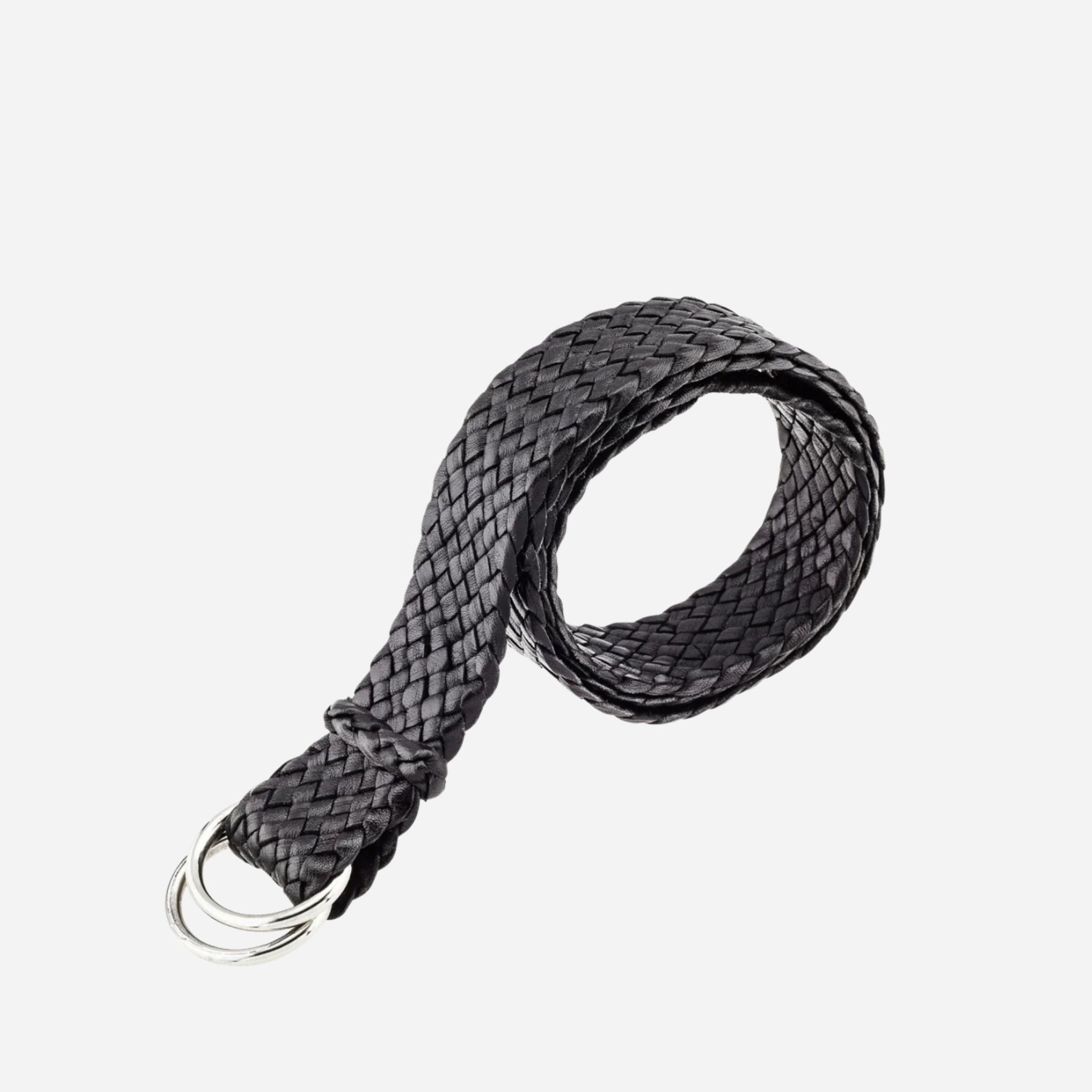 35mm | Black | Kangaroo | Plaited - BeltUp Leather Co.