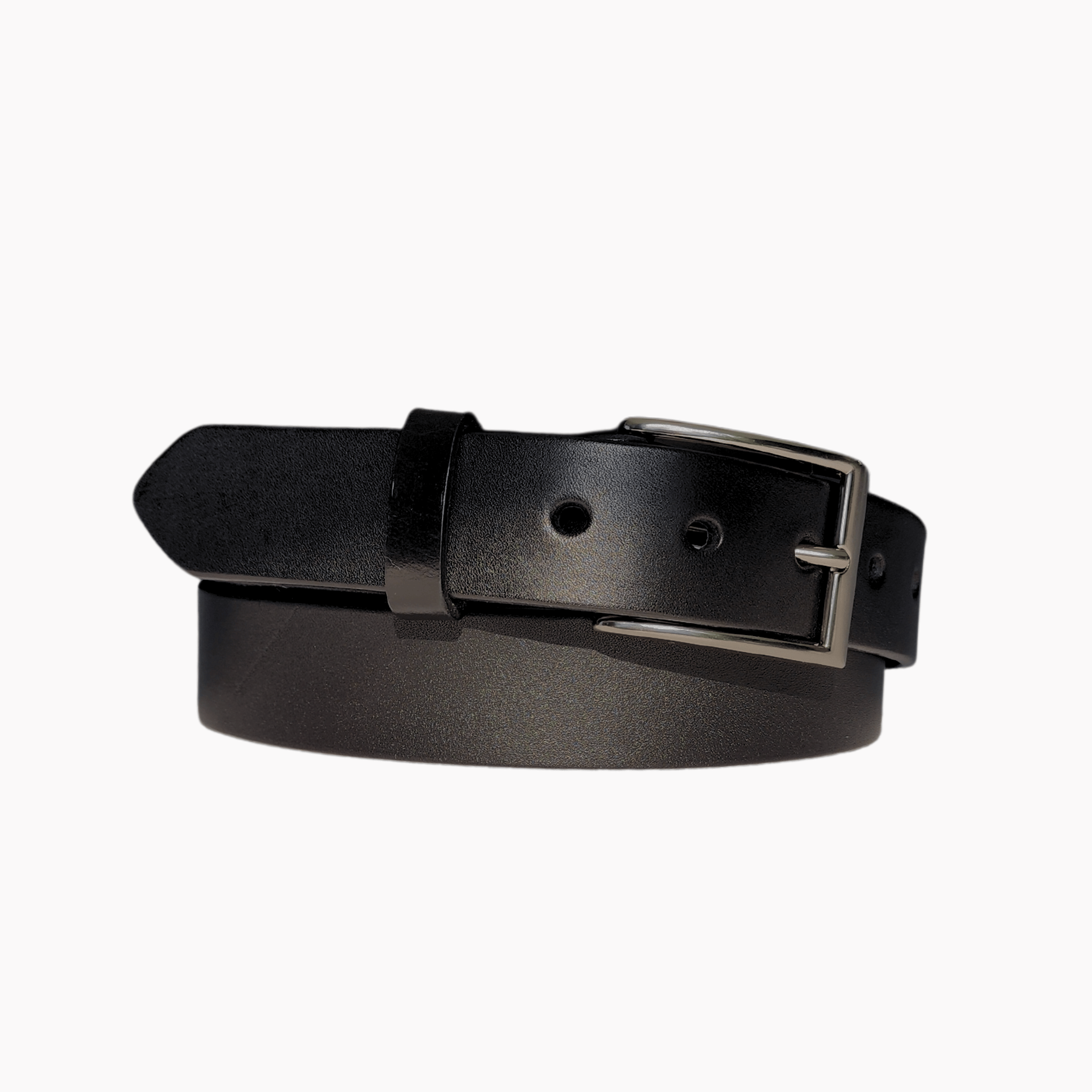 35mm | Black Leather Belt | Gunmetal Grey Buckle | BeltUp - BeltUp Leather Co.