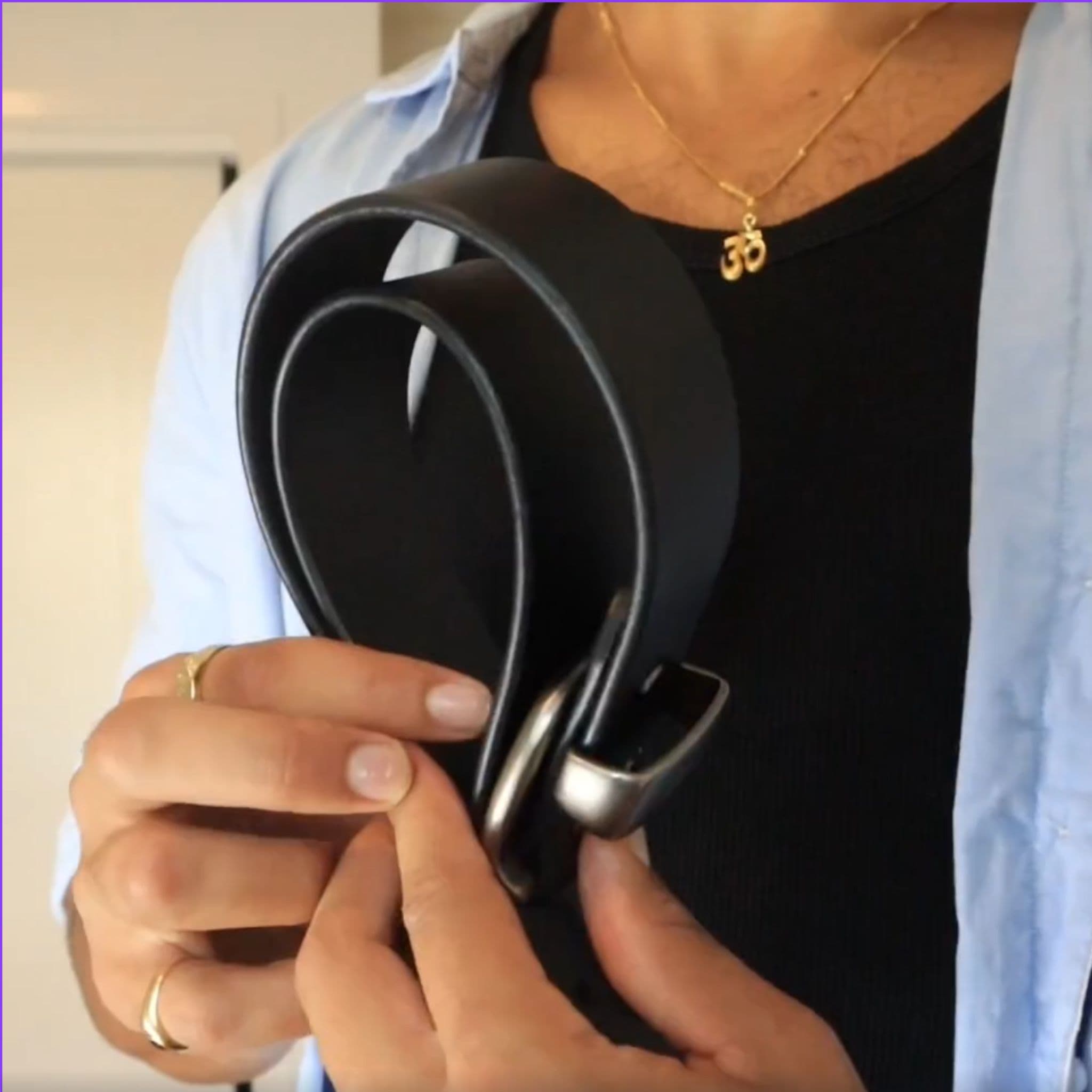 38mm | Black Leather Belt | Metal Keeper | BeltUp - BeltUp Leather Co.