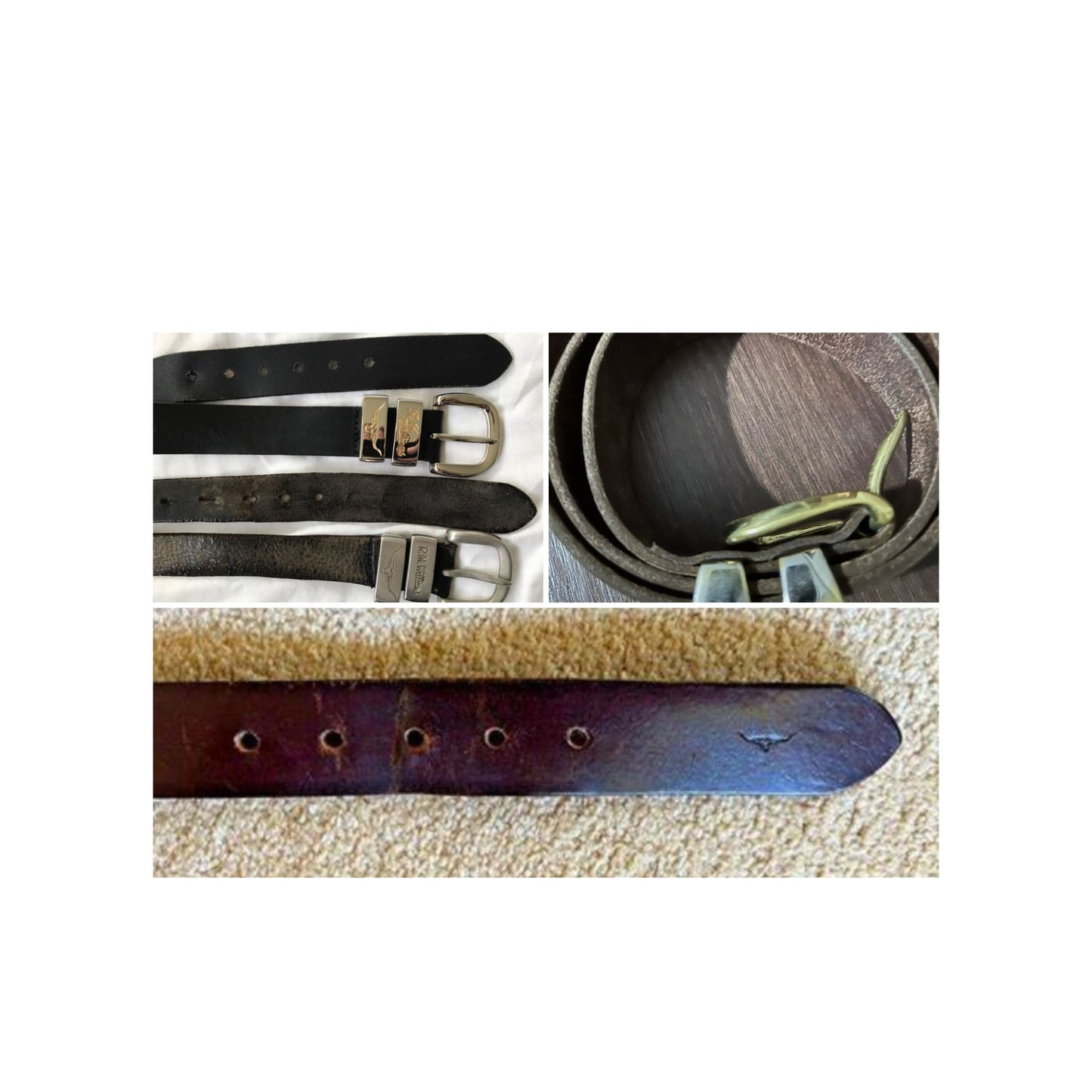 examples of old R.M.Williams leather belts