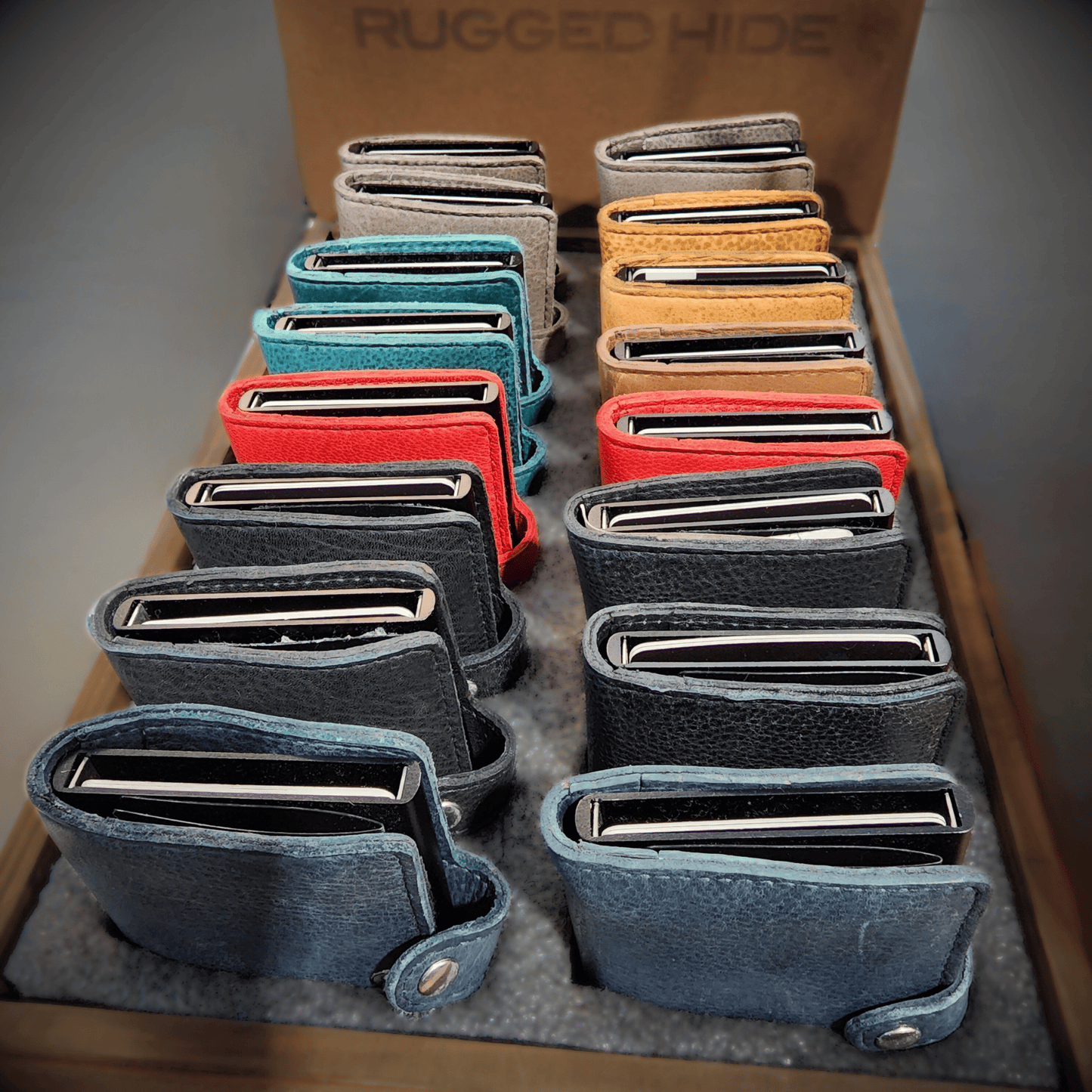Flick/Box Wallet | Rugged Hide