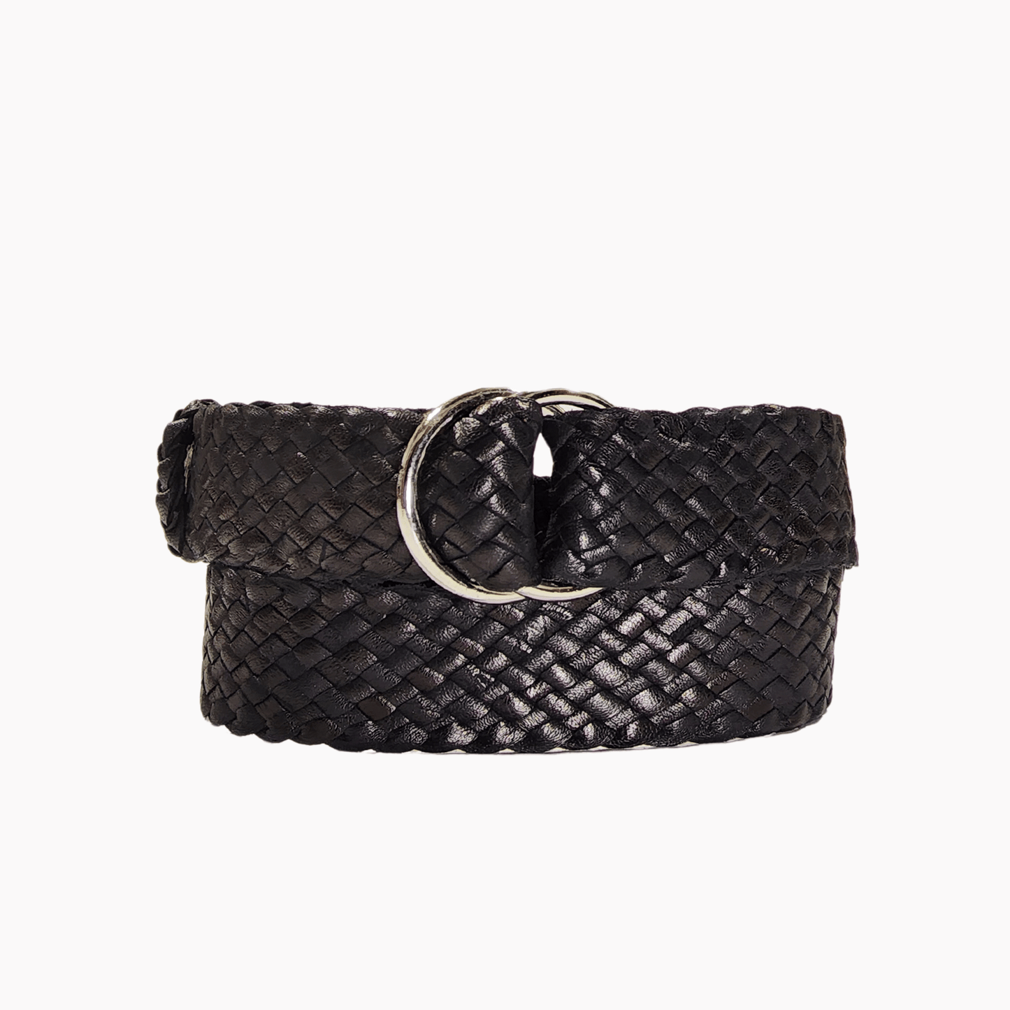 35mm | Black | Kangaroo | Plaited - BeltUpOnline