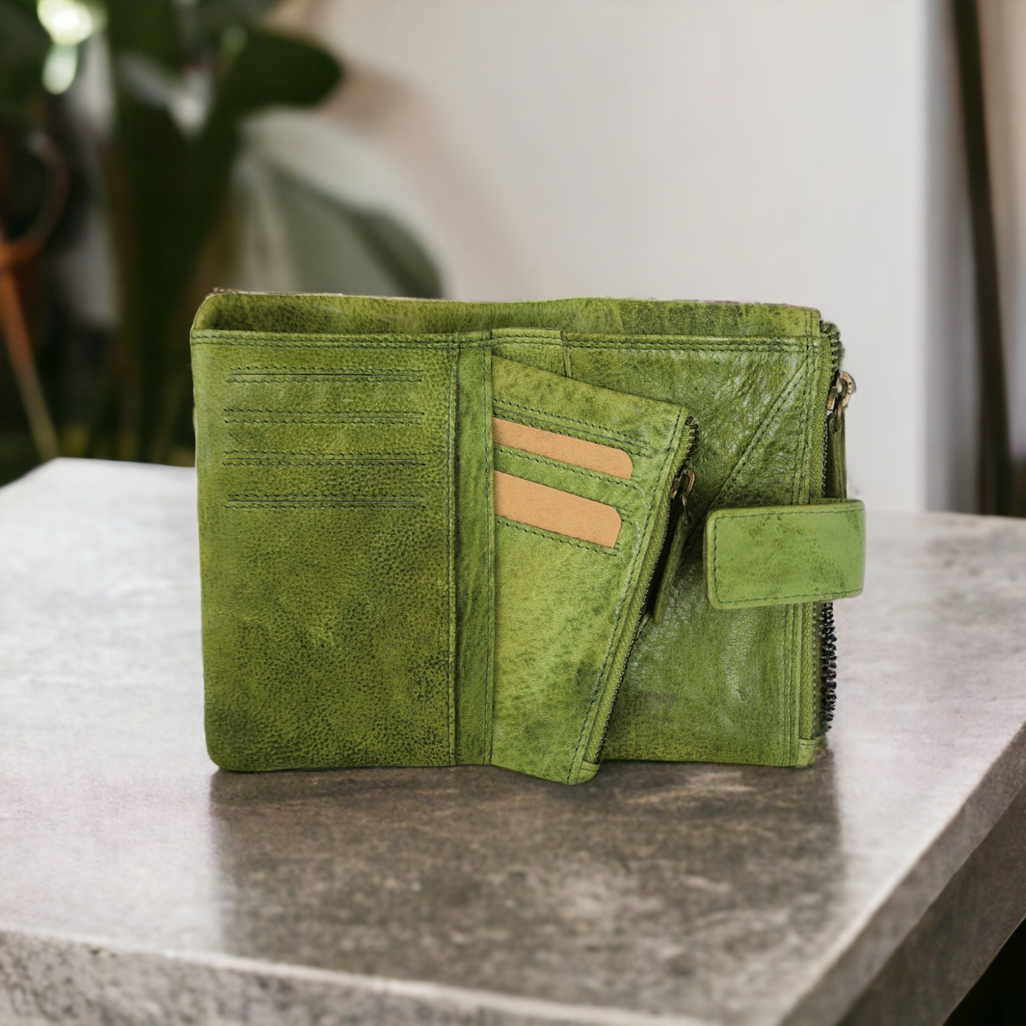 Green | Coin Purse | Marion - BeltUp Leather Co.