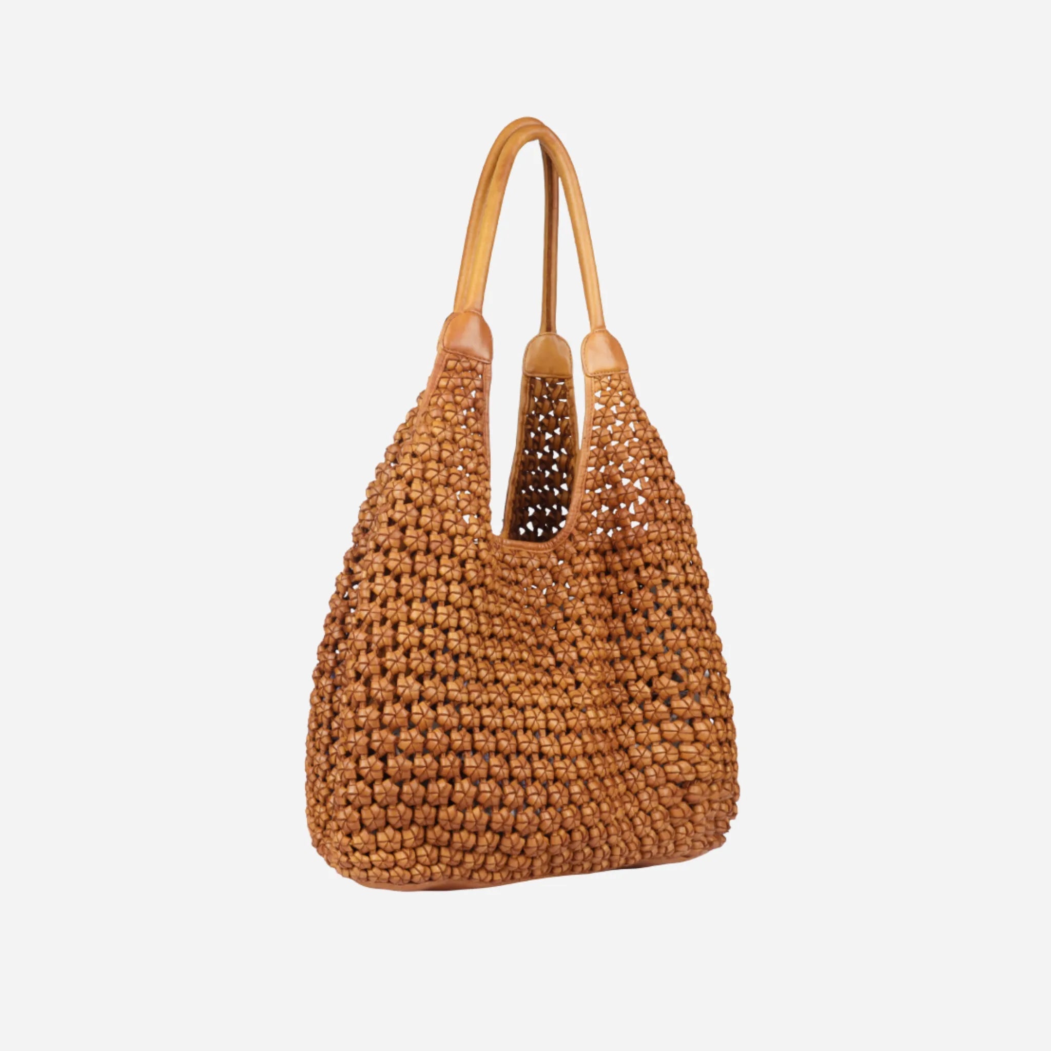 Shoulder Bag | Leather Woven Boho | Clovelly - BeltUp Leather Co.