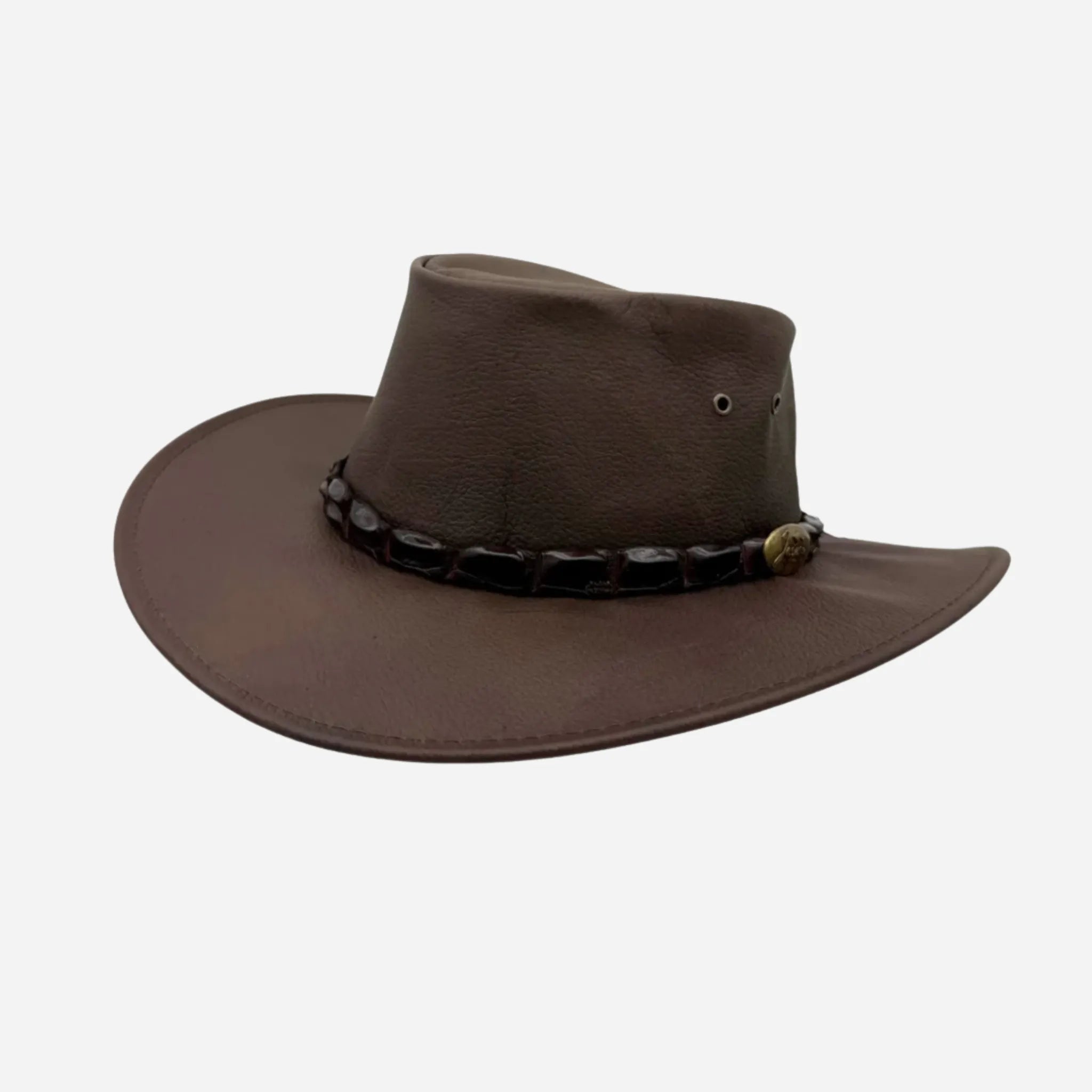 Wild Roo Croc Digger | Kangaroo Leather Hat | BeltUp - BeltUp Leather Co.
