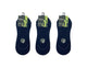 3 x Ladies Black Bamboo No Show Sockettes - BeltUpOnline