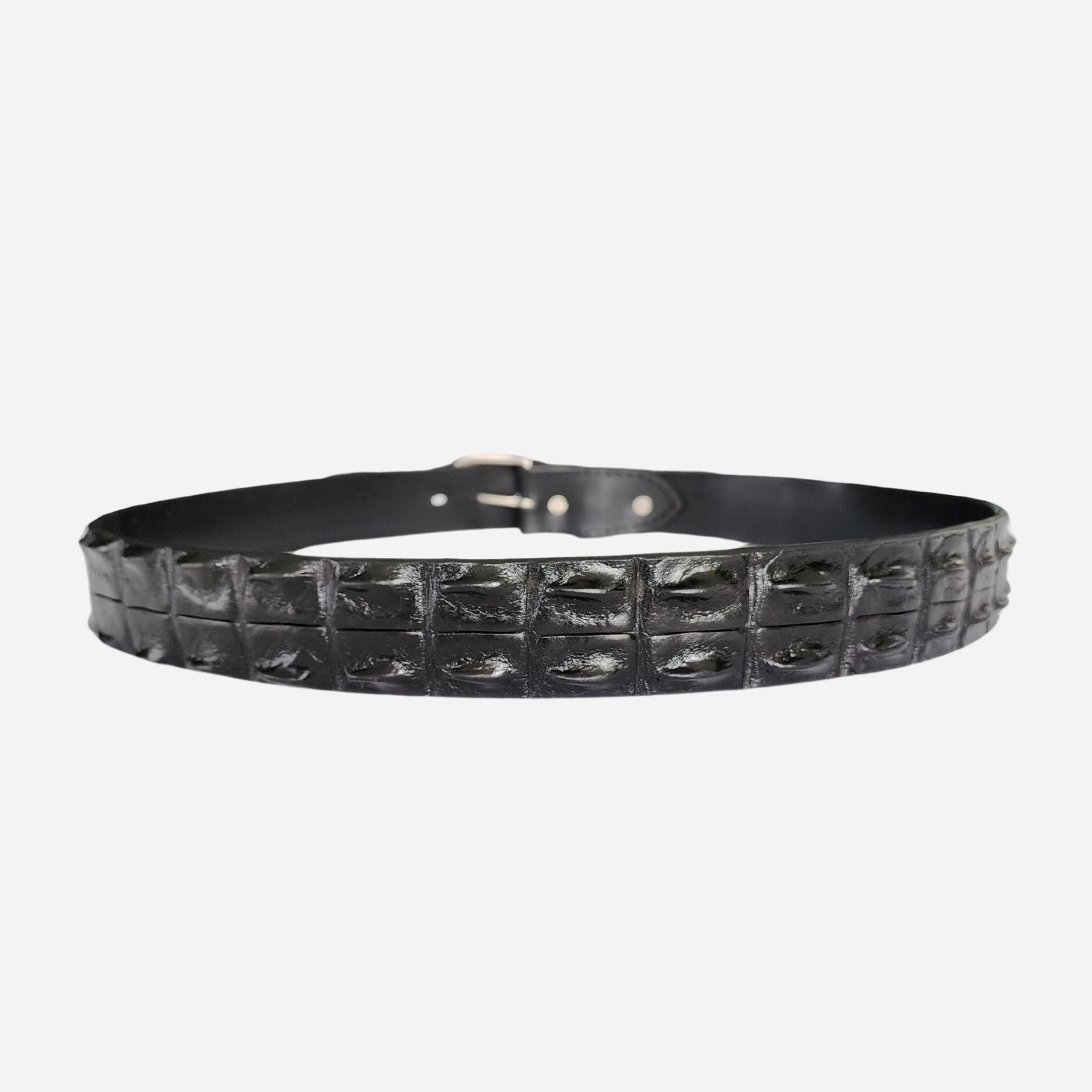 38mm | Black Hornback | Crocodile Belt - BeltUp Leather Co.