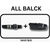 All Black Bundle with 1 x 38mm and 1 x 35mm Italian leather belts