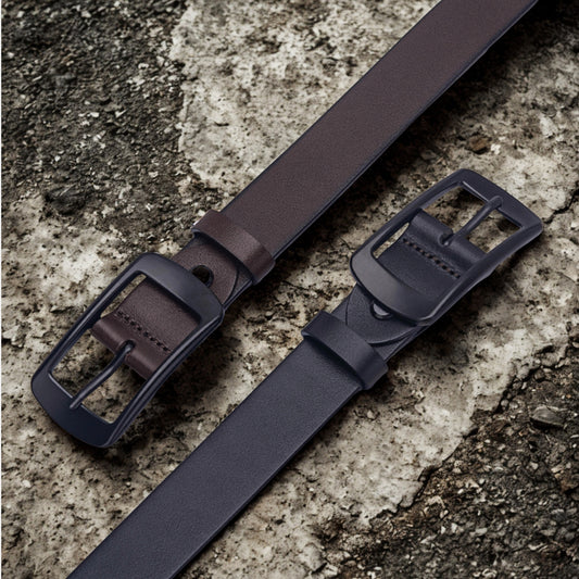 28mm | Top Grain | Black Buckle