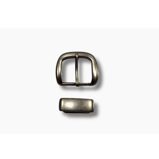 38mm Single Keeper- Antique Silver - BeltUpOnline