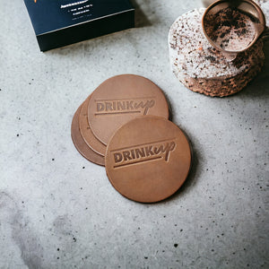Leather Coasters (4) - BeltUpOnline