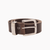 Dark Brown 100% Leather Belt with Silver Buckle - 38mm Width - BeltUpOnline