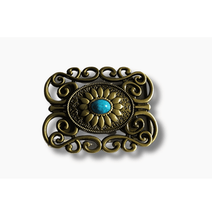 Antique Brass Buckle - BeltUpOnline