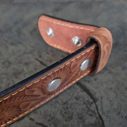 38mm | Tribal Embossed | Round Buckle
