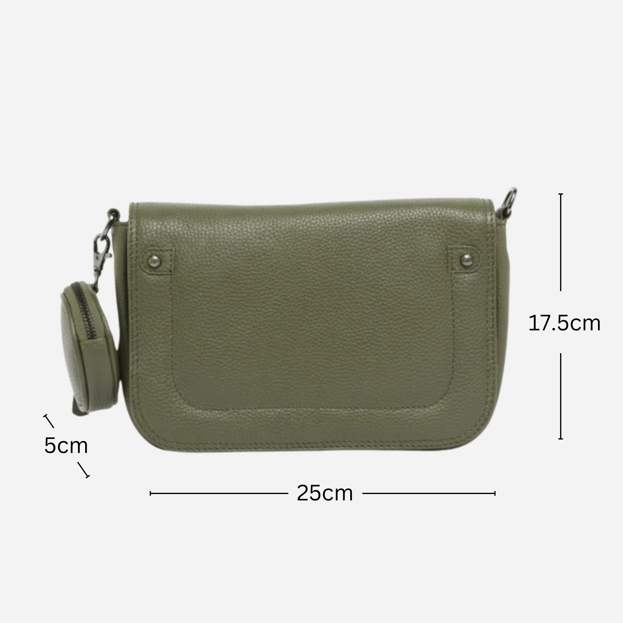 Crossbody | Green | LuLu - BeltUp Leather Co.