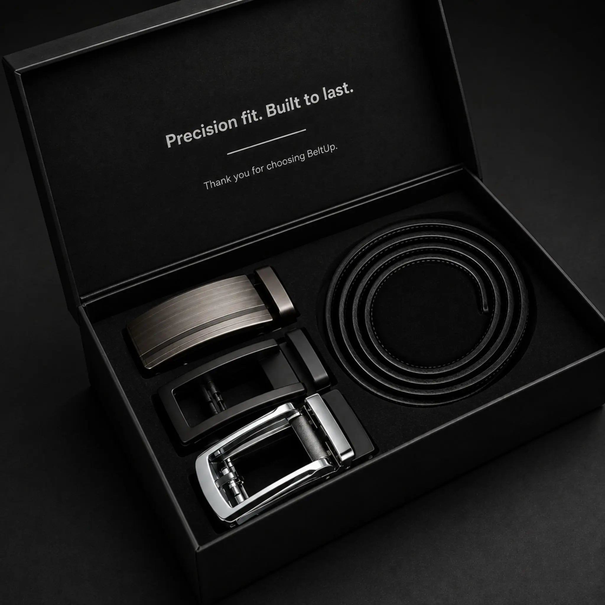 Jason Gift Set | Premium Leather Ratchet Belt | 3 Buckles - BeltUp Leather Co.