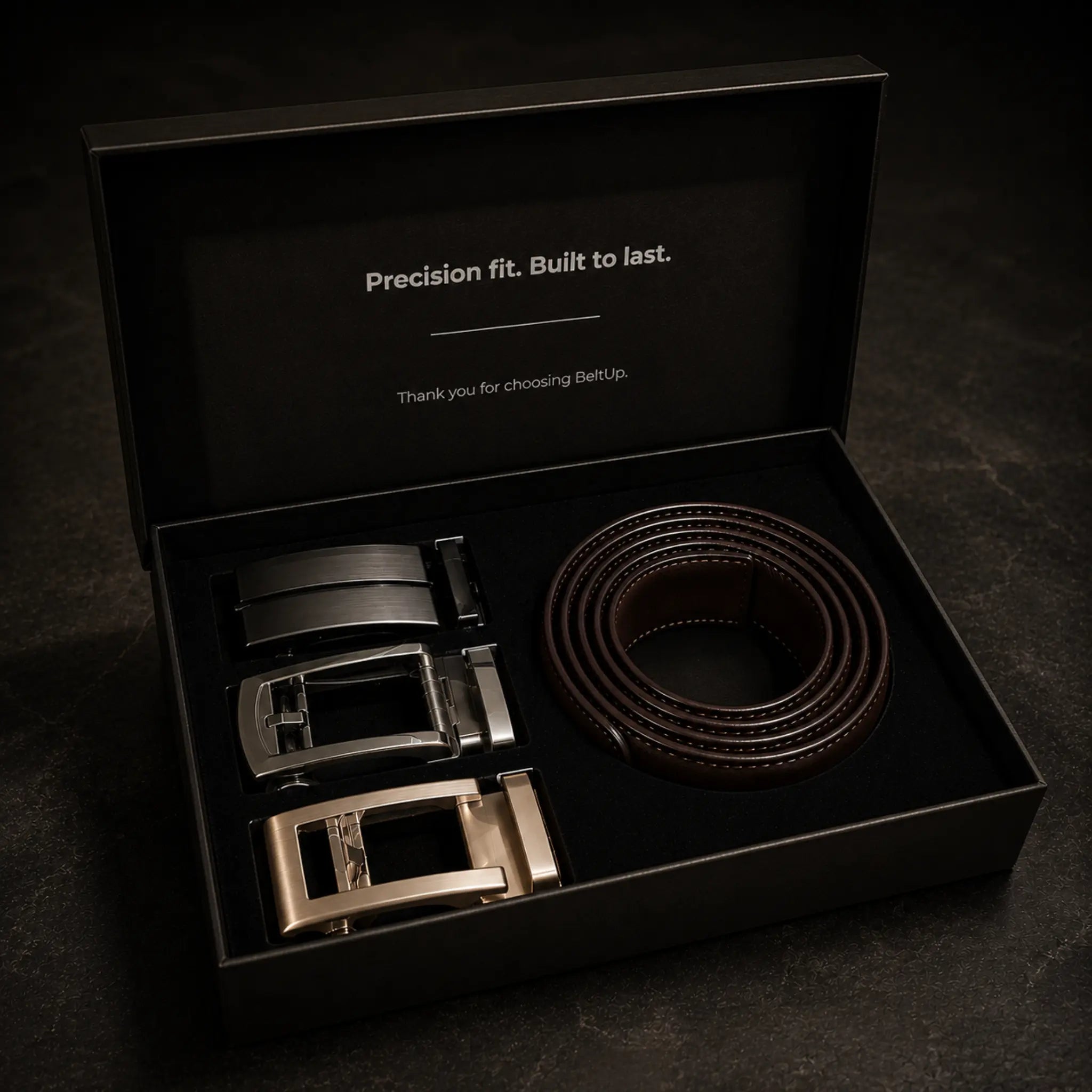 Leather Ratchet Belt Set | Top Grain Leather | Ryan