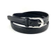 Girls Black Belt with Rounded Buckle - 24mm Width - BeltUpOnline