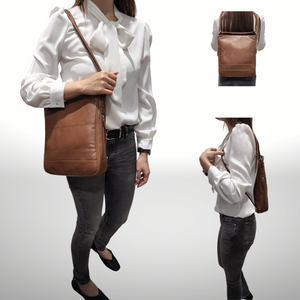Aster -Brown Handbag/Backpack Combo
