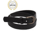 Ladies Casual Thin Black Belt- 24mm Width - BeltUpOnline
