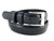 Black Waxed 100% Leather Stitched Belt- 30mm Width - BeltUpOnline