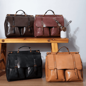 Womens Executive Briefcase - Tan - BeltUpOnline