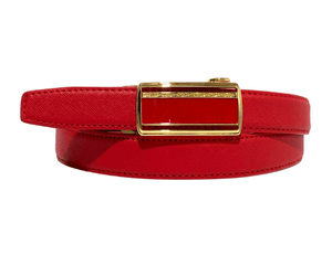 Red Automatic Belt for Business Wear- 25mm Width - BeltUpOnline