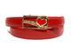 Girls Red Automatic Belt - 25mm Width - BeltUpOnline