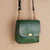 Top Grain Leather Mini Messenger - Green - BeltUpOnline