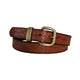 Ariat, 100% Leather Belt with Antique Gold Buckle - 32mm Width