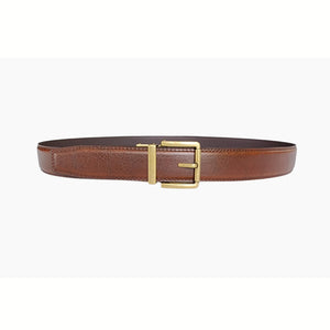 Textured Brown Ratchet/Auto Buckle - 35mm Width