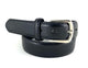 Kids Thin Black Belt with Rounded Buckle- 30mm Width - BeltUpOnline