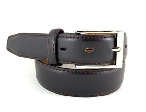 Kids Brown School Belt with Square Buckle - 30mm Width - BeltUpOnline