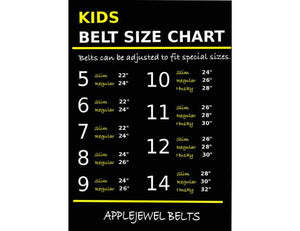 Kids Brown School Belt with Square Buckle - 30mm Width - BeltUpOnline