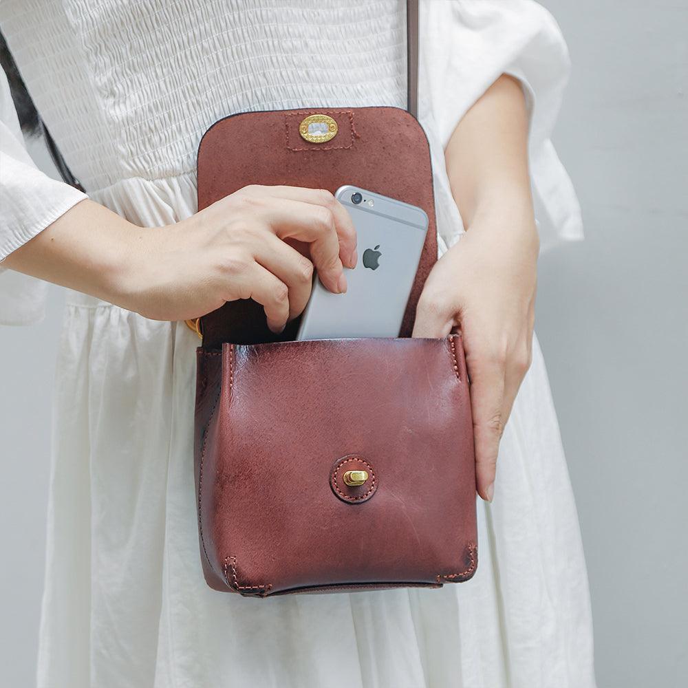 Crossbody | Burgandy | BULC - BeltUp Leather Co.
